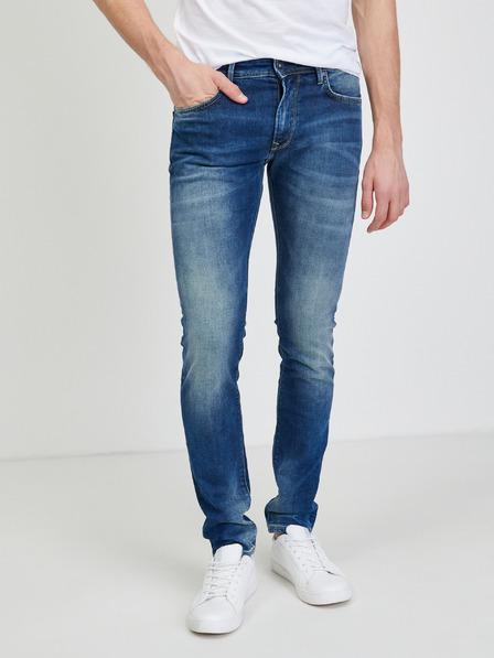 Pepe Jeans Tmavomodré pánske slim fit džínsy Pepe Jeans Stanley
