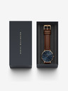 Daniel Wellington Tmavohnedé pánske kožené hodinky Daniel Wellington CLASSIC