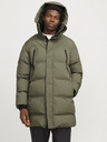 Jack & Jones Khaki pánsky zimný prešívaný kabát Jack & Jones Alpha