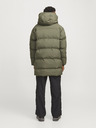Jack & Jones Khaki pánsky zimný prešívaný kabát Jack & Jones Alpha