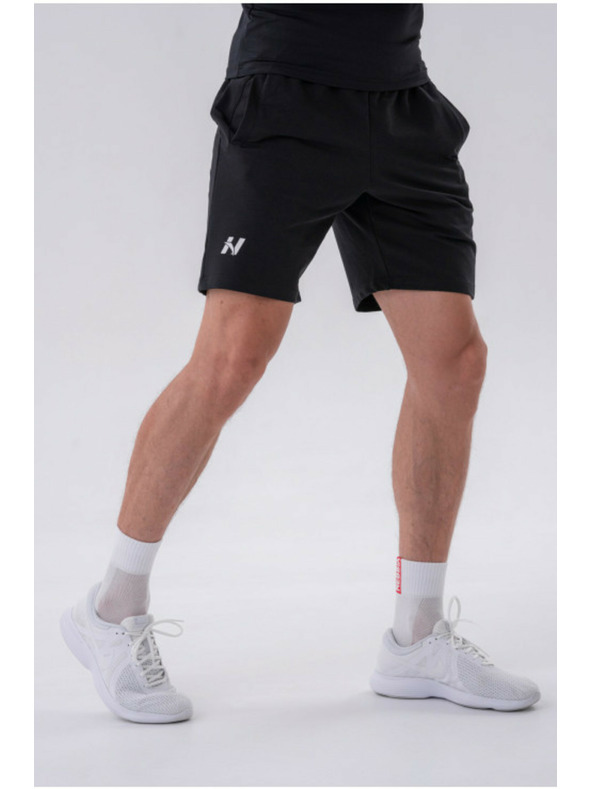 Nebbia Uvoľnené šortky s bočnými vreckami 319 Black M,black