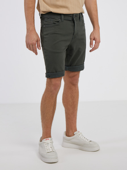 LERROS Khaki pánske džínsové šortky LERROS