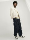 Jack & Jones Čierne pánske cargo nohavice Jack & Jones Parachute