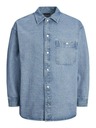 Jack & Jones Modré pánske tričko Jack & Jones Santorini Denim Top