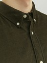 Jack & Jones Jack & Jones Khaki pánska manšestrová košeľa