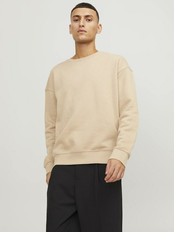 Jack & Jones Jack & Jones béžová pánska mikina