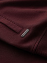 Ombre Clothing Pánska štruktúrovaná pletená mikina s golierom - grafitový melír V1 OM-SSNZ-0149 Ombre Clothing