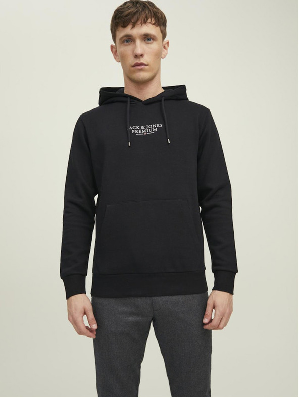 Jack & Jones Čierna pánska mikina Jack & Jones