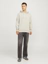Jack & Jones Jack & Jones Pánska béžová mikina s kapucňou