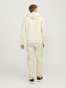 Jack & Jones Jack & Jones Pánska béžová mikina s kapucňou