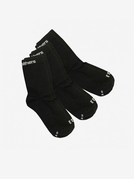 Horsefeathers 3PACK Horsefeathers Ponožky čierne
