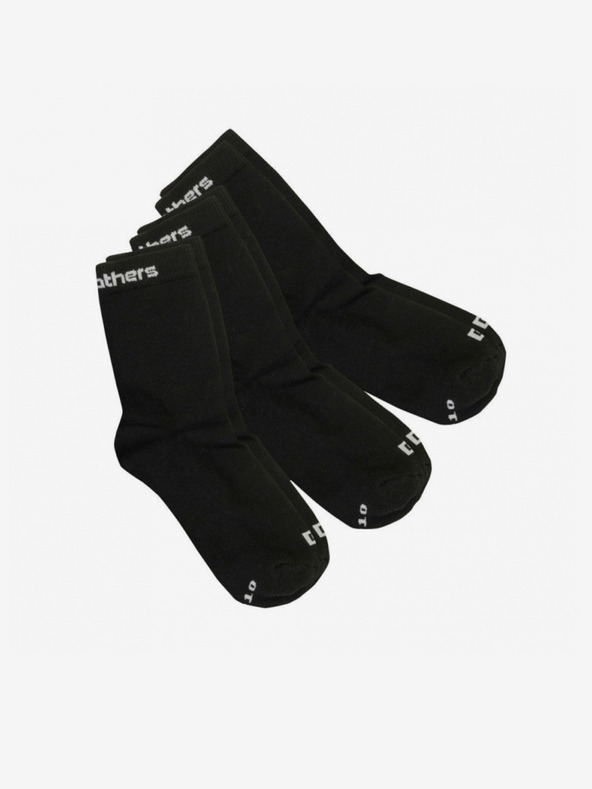Horsefeathers 3PACK Horsefeathers Ponožky čierne