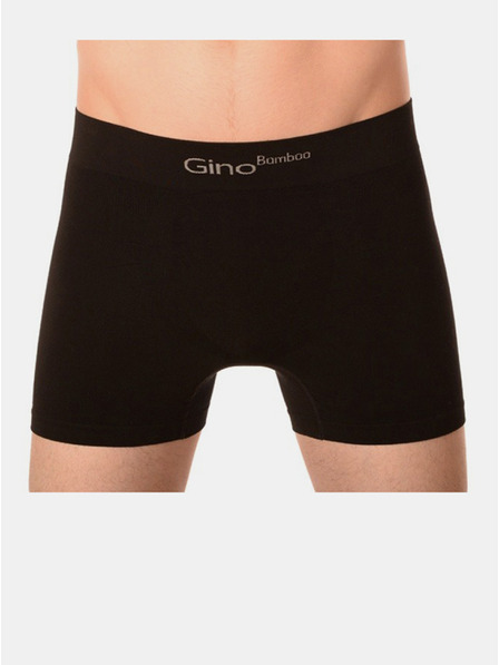 gino Pánske boxerky Gino Seamless Bamboo Boxers Black