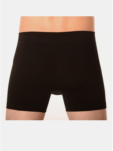 gino Pánske boxerky Gino Seamless Bamboo Boxers Black