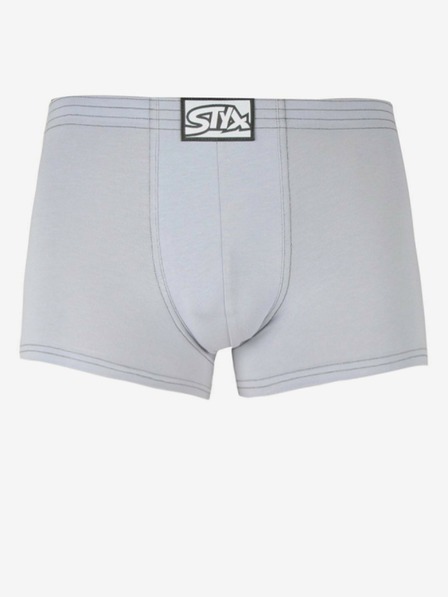 Styx Styx pánske boxerky klasické elastické svetlosivé