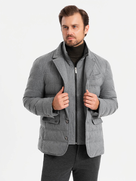 Ombre Clothing Pánska bunda s ombré oblečením