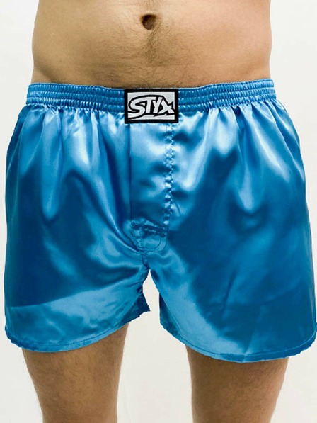 Styx Pánske elastické šortky Styx Classic Saténová modrá