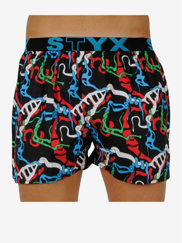 Styx Pánske športové gumové šortky Styx art džungľové