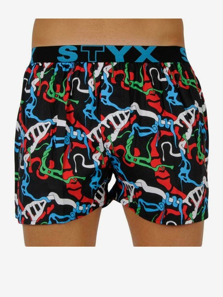 Styx Pánske športové gumové šortky Styx art džungľové