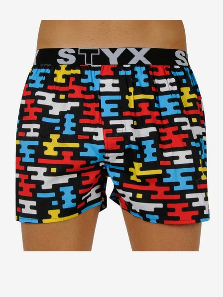 Styx Pánske športové gumové šortky Styx art ploché