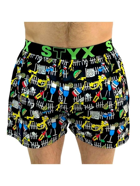Styx Pánske športové šortky Styx art rubber party