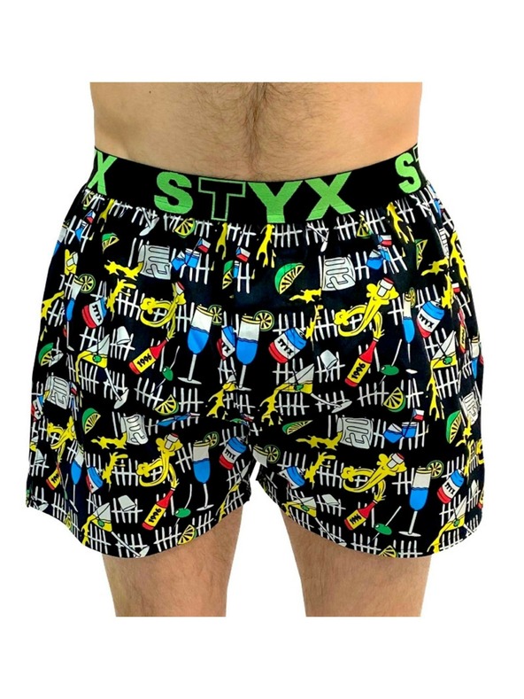 Styx Pánske športové šortky Styx art rubber party