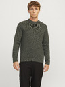 Jack & Jones Khaki pánsky sveter Jack & Jones