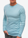 Ombre Clothing Svetlomodrý pánsky základný sveter Ombre Clothing