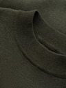 Ombre Clothing Pánsky pletený polodupačkový rolák s viskózou - tmavosivý V5 OM-SWTN-0125 Oblečenie Ombre