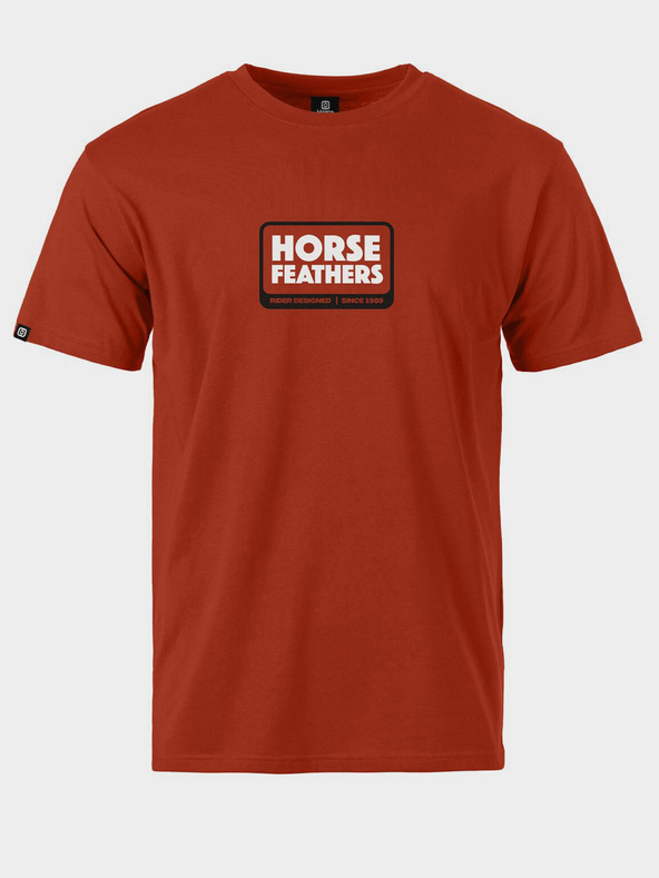 Horsefeathers Tričko Millennium - oranžová hrdzavá veľkosť L HORSEFEATHERS