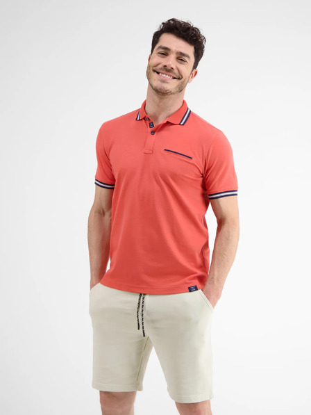 LERROS Červené pánske polo tričko LERROS