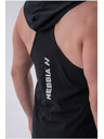 Nebbia Fitness tielko s kapucňou 323 Black Nebbia