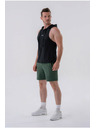 Nebbia Fitness tielko s kapucňou 323 Black Nebbia