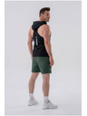 Nebbia Fitness tielko s kapucňou 323 Black Nebbia