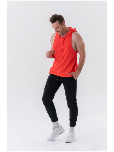 Nebbia Fitness tielko s kapucňou 323 Červená Nebbia
