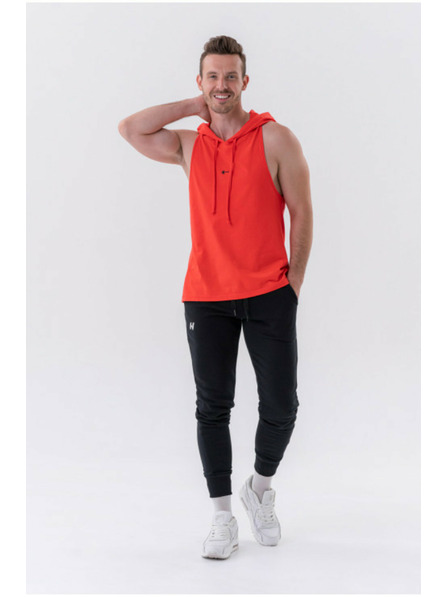 Nebbia Fitness tielko s kapucňou 323 Červená Nebbia