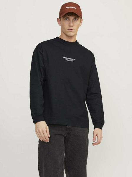 Jack & Jones Čierna pánska košeľa Jack & Jones