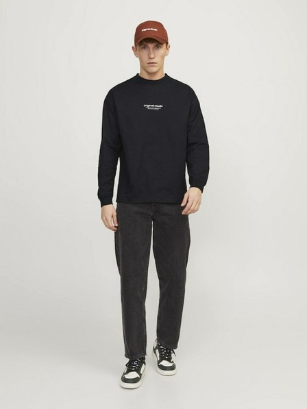 Jack & Jones Čierna pánska košeľa Jack & Jones