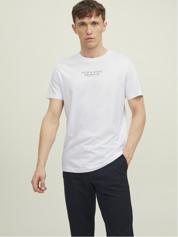 Jack & Jones Biela pánska mikina Jack & Jones