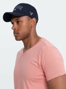Ombre Clothing Pánske bavlnené tričko BASIC Classic Crewneck T-Shirt - Pink V7 OM-TSBS-0145 Oblečenie Ombre