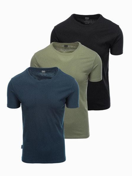 Ombre Clothing Pánske tričko bez potlače - mix 3 ks Z29 Ombre Clothing