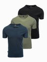 Ombre Clothing Pánske tričko bez potlače - mix 3 ks Z29 Ombre Clothing