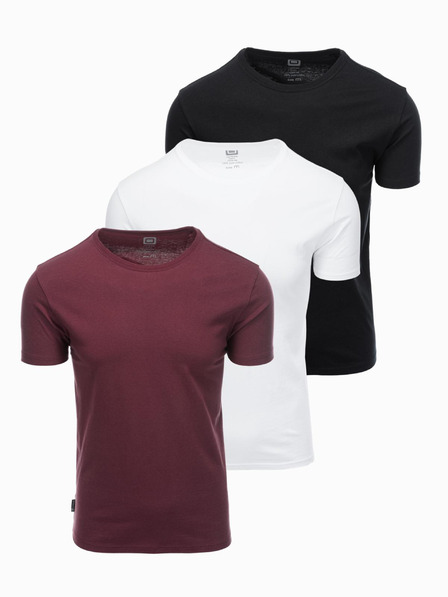 Ombre Clothing Pánske tričko bez potlače - mix 3 ks Z29 Ombre Clothing