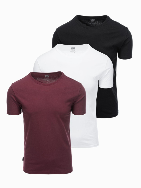 Ombre Clothing Pánske tričko bez potlače - mix 3 ks Z29 Ombre Clothing