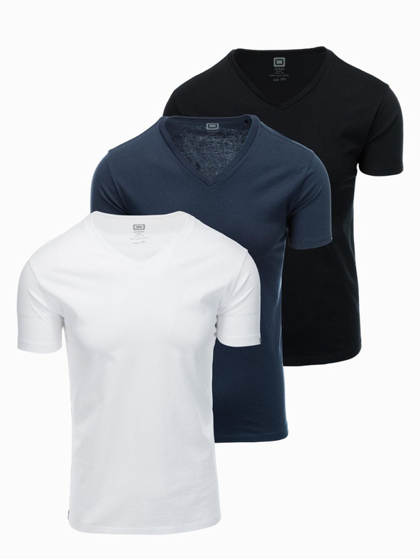 Ombre Clothing Pánske tričko bez potlače - mix 3 ks Z29 Ombre Clothing