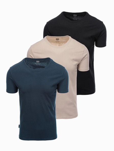 Ombre Clothing Pánske tričko bez potlače - mix 3 ks Z29 Ombre Clothing