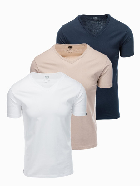 Ombre Clothing Pánske tričko bez potlače - mix 3 ks Z29 Ombre Clothing