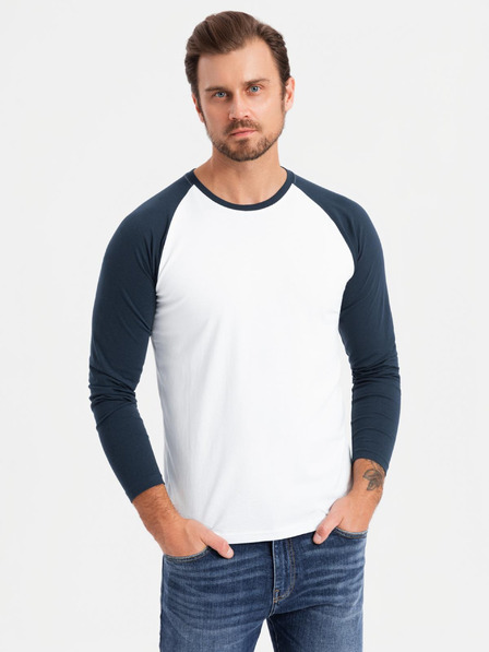 Ombre Clothing Pánske tričko s potlačou a dlhým rukávom - čierne V1 OM-LSPT-0119 Oblečenie Ombre