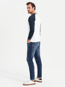 Ombre Clothing Pánske tričko s potlačou a dlhým rukávom - čierne V1 OM-LSPT-0119 Oblečenie Ombre