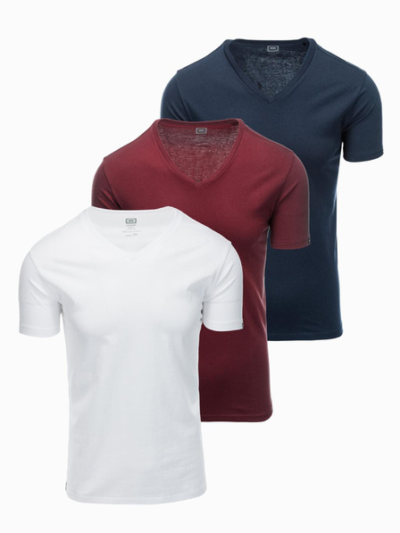 Ombre Clothing Pánske tričko bez potlače - mix 3 ks Z29 Ombre Clothing